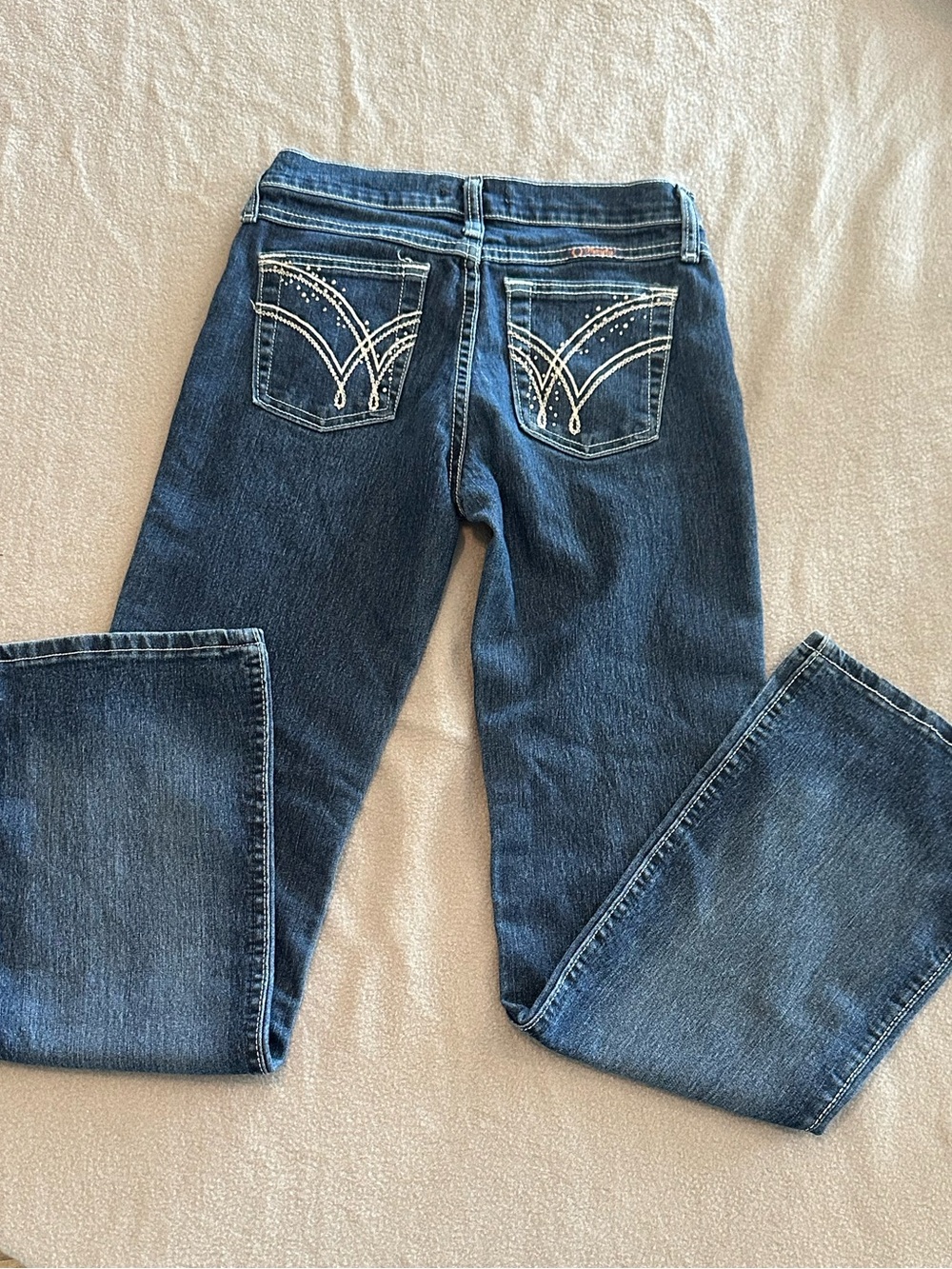 Wrangler Kids Dark Blue Jeans with Embroidered Back Pockets